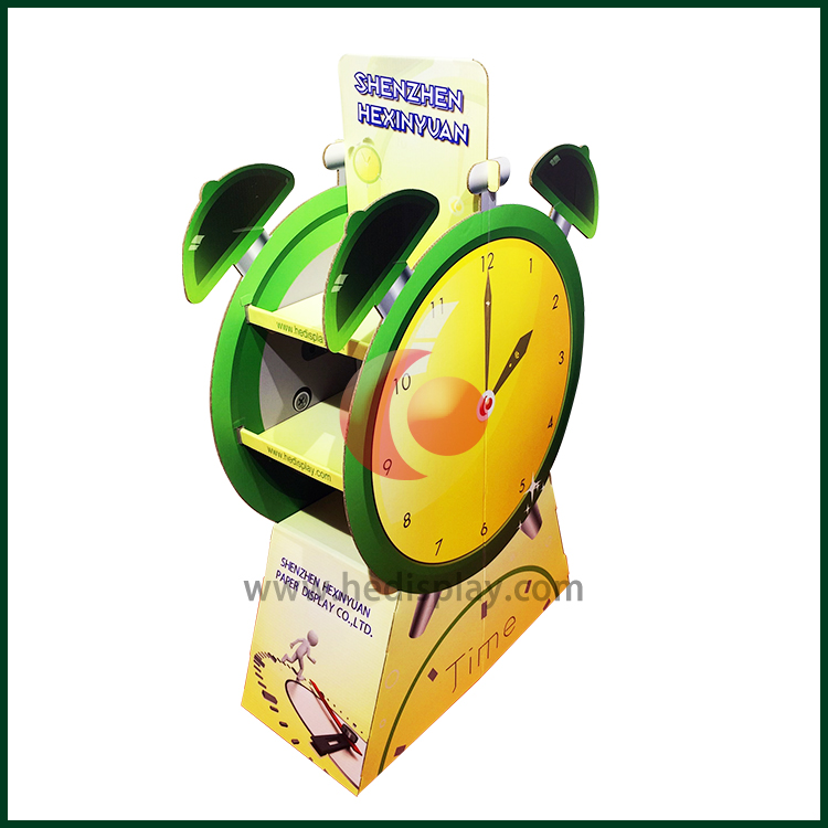Store Cardboard Clock Shape Shelf