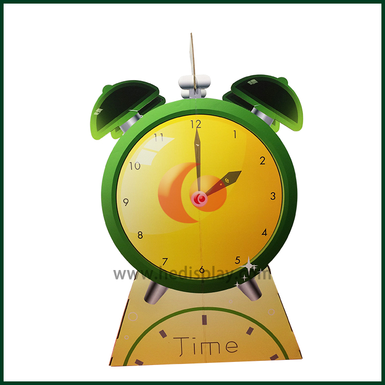 Store Cardboard Clock Shape Shelf
