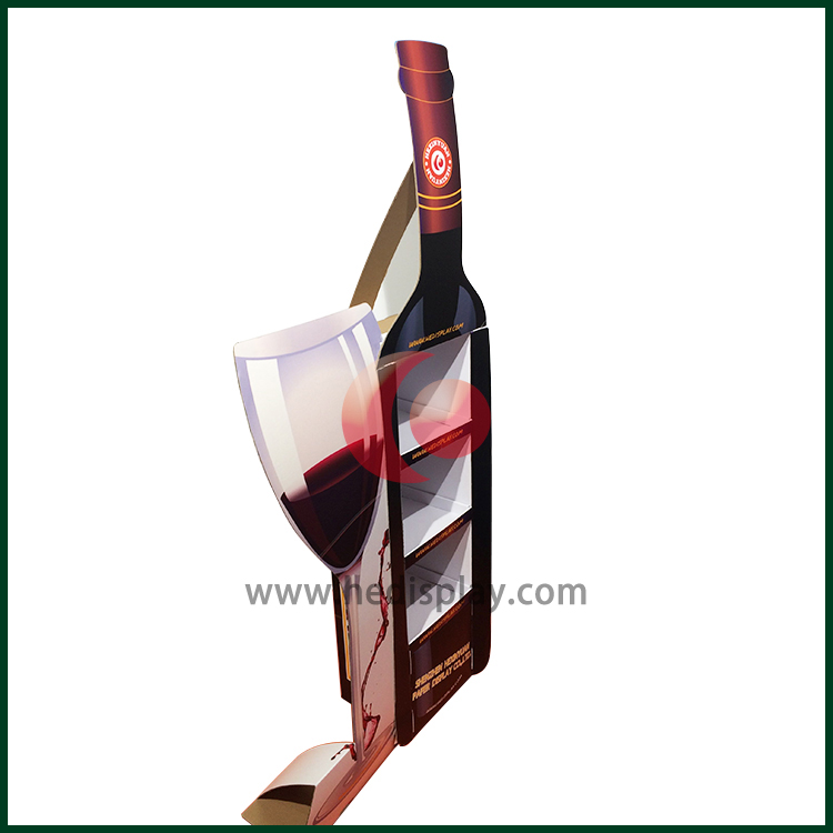 Red Wine Custom Cardboard Display Stands